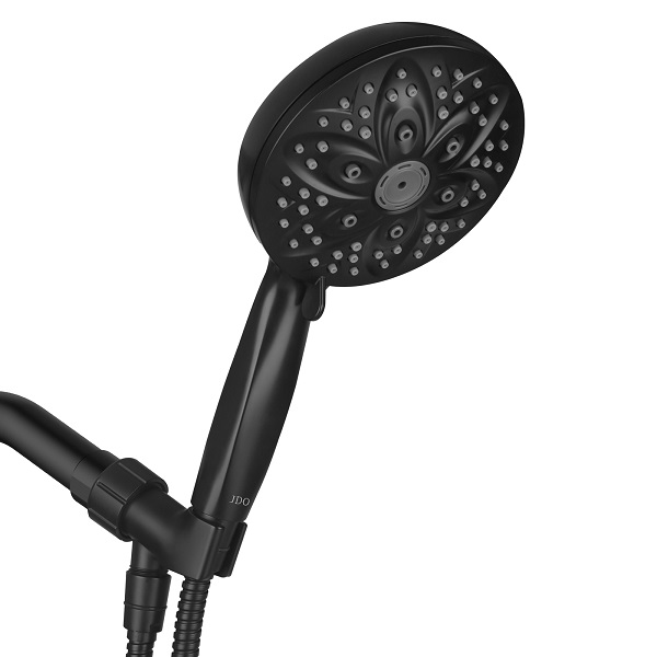 JDO Shower Head with Handheld, High Pressure Handheld Shower Head 6 Spray Settings